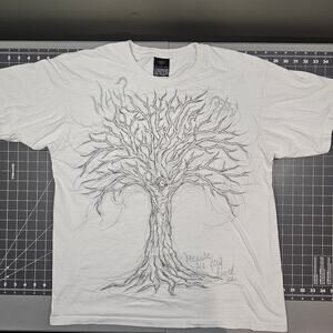 Not Of This World Jesus Tshirt XL Tree Life John 4:19 Streetwear Skater Religion